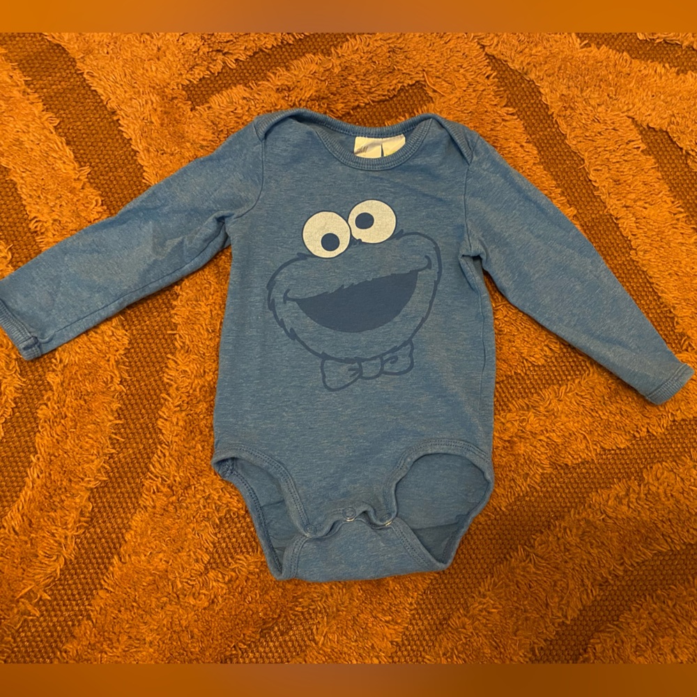 H&M long sleeve onesie- Cookie Monster